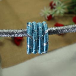 Kamule Turquoise Blue Plastic Bangle-24