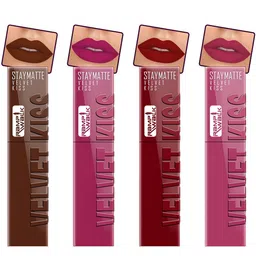 Ramp Walk Velvet Kiss Set Of 4 Matte Liquid Lipstick- 3.5ml Each- Shade - 7 - 8 - 9 - 10-48