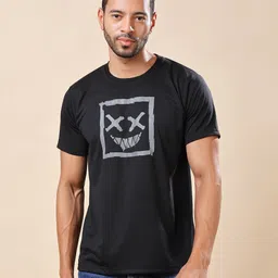 Louis Bayrad Men Dry Fit Graphic Printed Round Neck Pure Cotton T-shirt-image-42