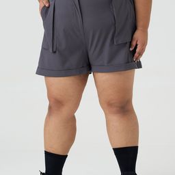 SPIRIT ANIMAL Women Plus Size High-Rise Outdoor Cargo Shorts-image-42