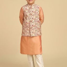 KISAH Boys Printed Straight Kurta with Pyjamas-picture-15