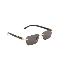 BAYBERRY Unisex Black Lens & Gold-Toned Rectangle Sunglasses with-image-75
