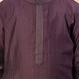 Muffin Shuffin Boys Yoke Design Regular Kurta with Trousers image 2