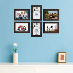 Kuber Industries Brown 6 Pieces Wall Photo Frames-62