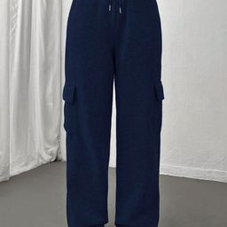 KATECLO Women Smart High-Rise Cargos Trousers-image-74