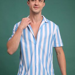 Voroxy Men Relaxed Opaque Striped Casual Shirt-image-51