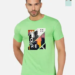 GLOBAL NOMAD Men 2 Printed Bio Finish Applique T-shirt-image-92