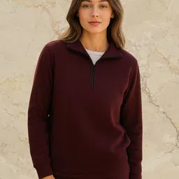 LECOWAR Women High Neck Sweatshirt-picture-4