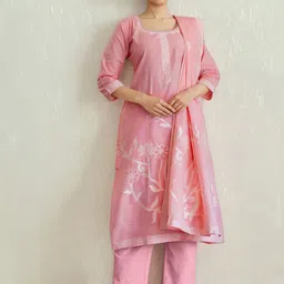 SANISA Women Floral Printed Kurta with Trousers & Dupatta-image-60