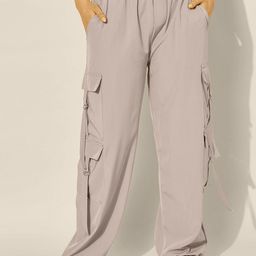 CORSICA Women Loose Fit Multi Pockets Elasticated Women's Cargo Pants-image-51