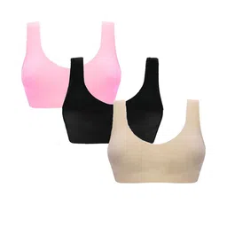 Girls Beginners Non Padded Teenager Full Coverage Cotton Bra-55