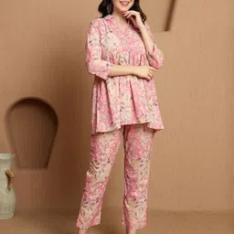 BANDIA Printed Pure Cotton Tunic & Trousers Co-ords-image-85