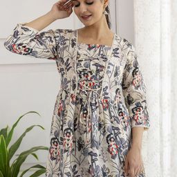 Nayo Floral Print Cotton Top-image-71