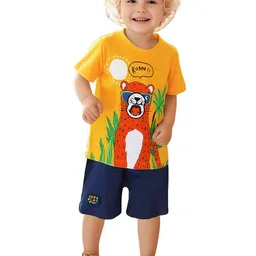StyleCast x Revolte Boys Printed Pure Cotton T-Shirt With Shorts-picture-41