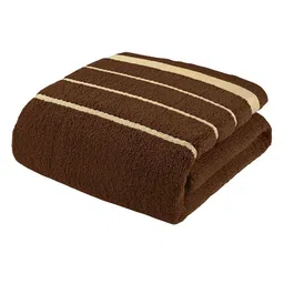 Story@home Brown & Gold-Toned 1 Terry Cotton 400 GSM Bath Towel-52