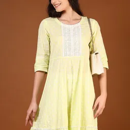 V-Mart Women Floral Printed Daily Cotton A-Line Kurtas-picture-35