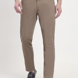 JADE BLUE Men Printed Slim Fit Trousers-image-21