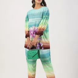 STIL O STITCH Printed Tunic & Trousers Co-Ord Set-image-70
