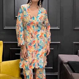 ALLUREARMOIRE Women Floral Printed Tunic with Trousers-picture-41
