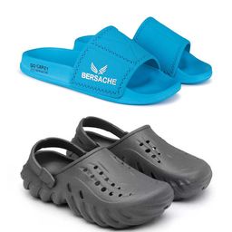 BERSACHE Men Set of 2 Sliders With Clogs-picture-50