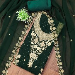 Maroosh Embroidered Silk Chiffon Unstitched Dress Material-image-71