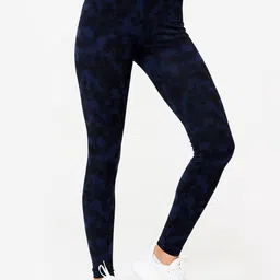 Domyos By Decathlon Women Printed High Rise Ankle Length Tights-image-18