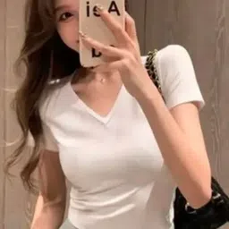 StyleCast Women Solid V-Neck T-shirt-image-80
