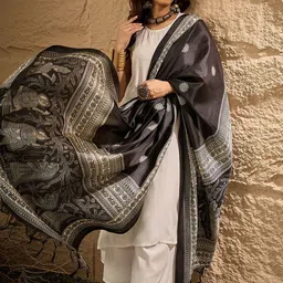 InWeave Women Regular Kurta with Palazzos & With Dupatta-picture-45
