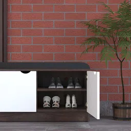 Wood Inspire Brown Engineered Wood Shoe Rack-34