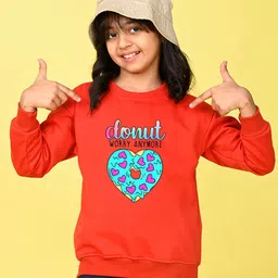 NUSYL Girls Typography Printed Oversized Sweatshirt-image-55
