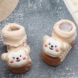Yellow Bee Infant Boys Printed Ankle Length Socks-93