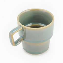 Fabindia Green & Gold-Toned Solid Ceramic Glossy Mugs Set of Cups and Mugs-image-27