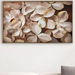 Home Centre Artistry Sohome Off White & Beige Canvas Wood Wall Photo Frames-image-9