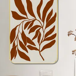 Myntra Elegant Homes White & Maroon Rustic Botanical Framed Sparkle Wooden Wall Art-image-31