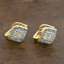 MEMOIR Gold-Plated Contemporary Cubic Zirconia Studs-image-10