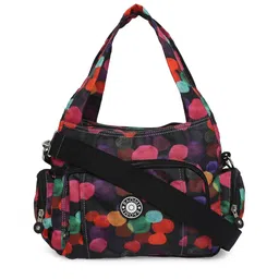 BAOMI Red Printed Structured Shoulder Bag with Tasselled-16