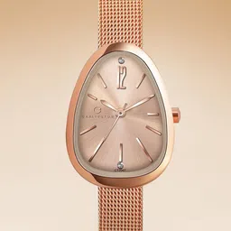 CARLINGTON Women Dial & Stainless Steel Straps Analogue Watch Iconic 2047 Rose Gold-58