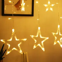 ENORMITY Yellow Star Shape String Lights image 1