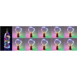 ENORMITY -10 Pcs Blue & Green Rice Shape String Lights-41