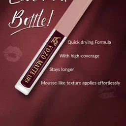 VOZO Set Of 4 Matte Lips Liquid Lipstick-1.5ml Each-101-102-103-202 image 2