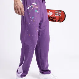 Kook N Keech Men Printed & Paneled Relaxed Fit Track Pants-picture-58