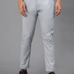 Red Tape Men Solid Mid-Rise Relaxed Fit Trousers-picture-14