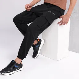 HRX by Hrithik Roshan Men Mid-Rise Cargo-Style Lifestyle Joggers-picture-8