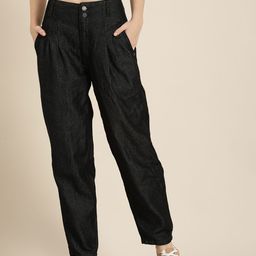 HERE&NOW Women Mom Fit High-Rise Jeans-image-52