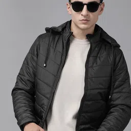 The Roadster Lifestyle Co.Men Solid Padded Jacket-picture-46