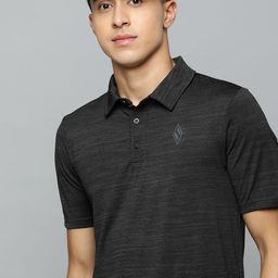 Skechers Men Black Polo Collar T-shirt-image-8