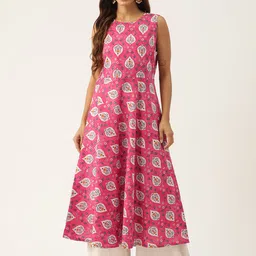 FERANOID Floral Printed Pure Cotton Kurta-picture-13