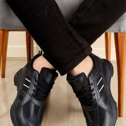 Bxxy Men High-Top Running Non-Marking Lace-Ups Elevator Shoes-picture-39
