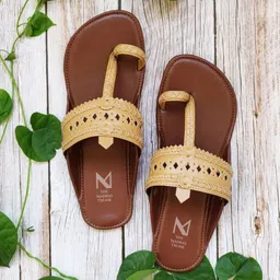 THE MADRAS TRUNK Women Braided Handcrafted Kolhapuri-25