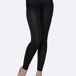 BODYCARE INSIDER Women Black Cotton Thermal Bottoms-image-33